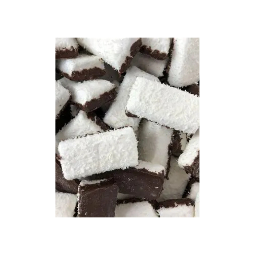 Pure chocolade en kokos spek (100g)