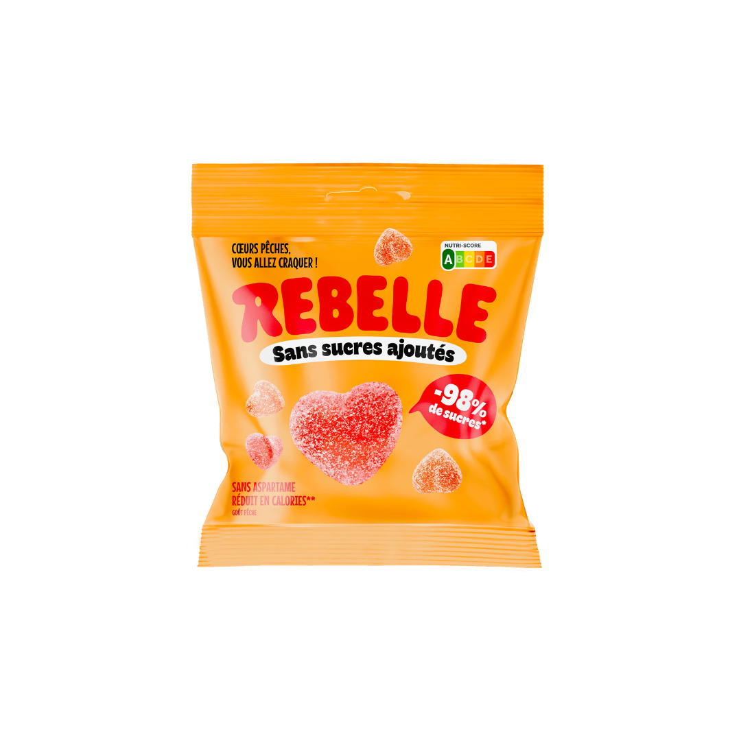 REBEL ZOETE EN SUIKERVRIJE PERZIKHARTJES