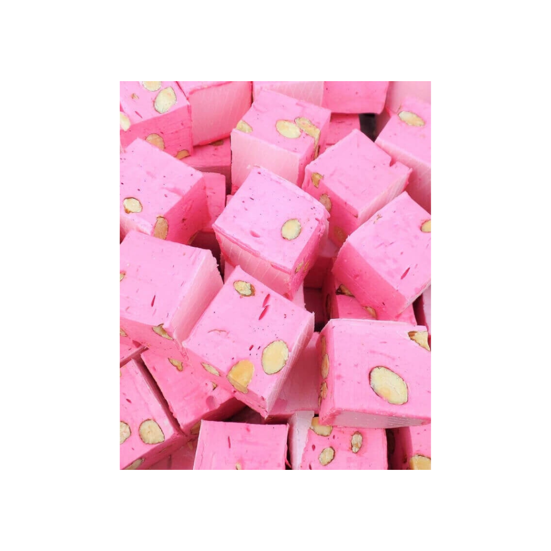 CARRÉS DE NOUGAT FRAMBOISE (100G)