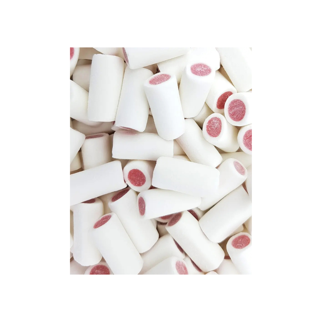 LOLLYWOOD ZOETE WITTE AARDBEIENSTOKJES (100G)