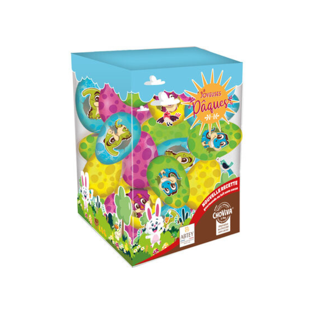 OEUF DINOSAURE CHOCOLAT AU LAIT (UNITÉ) - PÂQUES