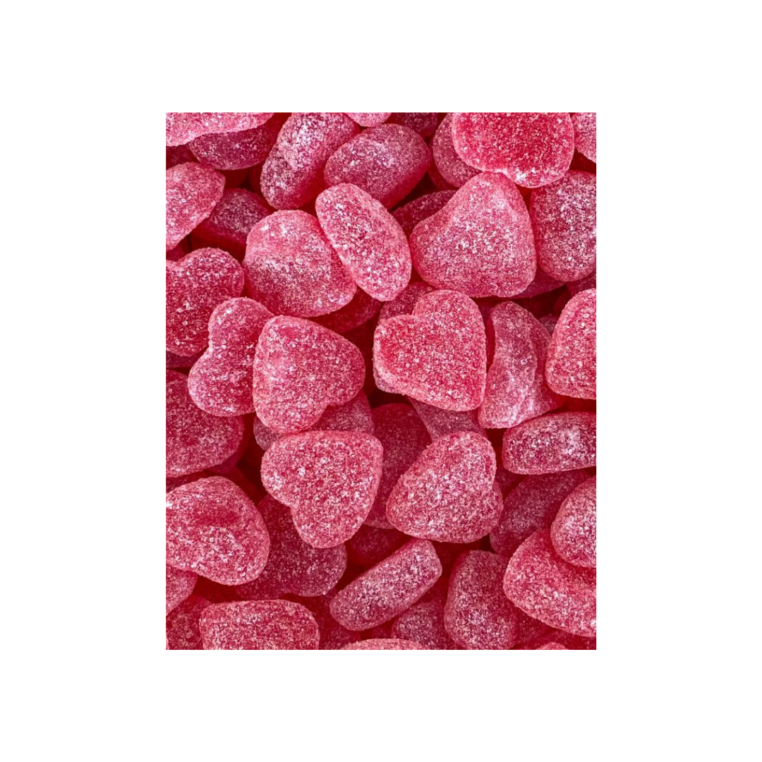 HARIBO SWEET RASPBERRY HEARTS (100G)