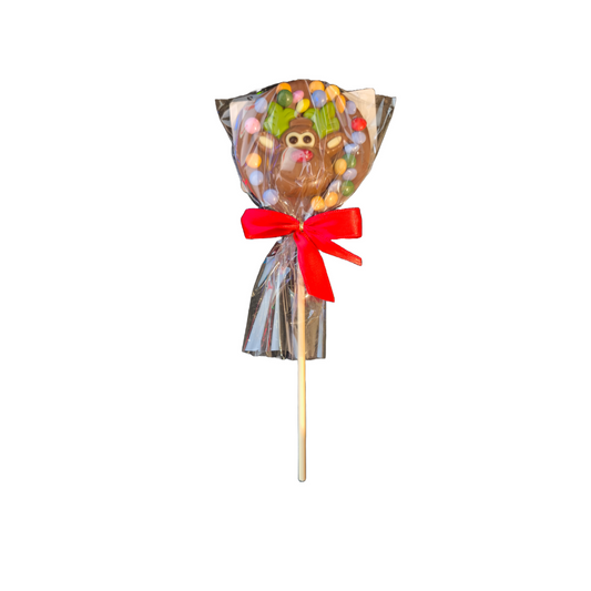 MILK CHOCOLATE DEER LOLLIPOP - CHRISTMAS