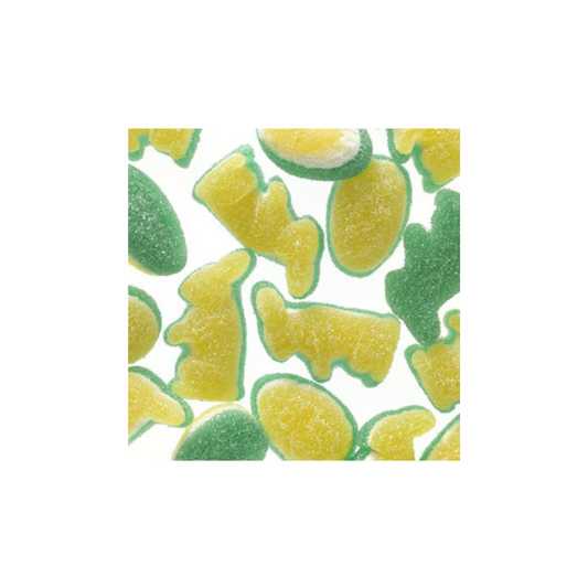 THIJS LAPINS TRICOLORES CITRON VERT SUCRÉS (100G) - PÂQUES