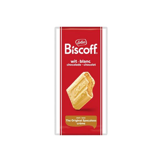 LOTUS WITTE CHOCOLADE REEP MET PRALINE EN SPECULOOS VULLING