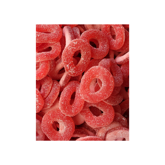 DULCEPLUS PIKANTE AARDBEIRINGEN (100G)