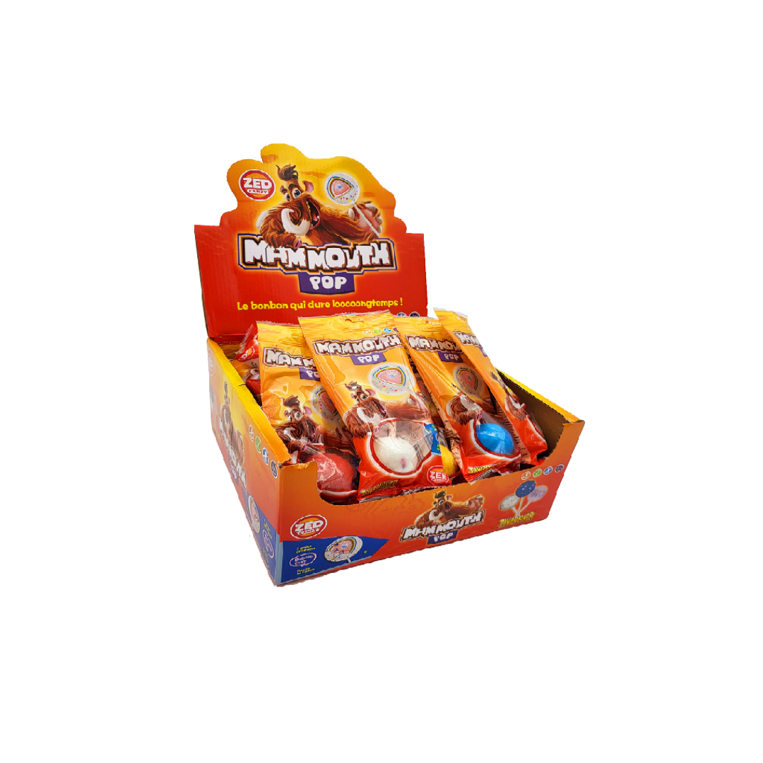 ZED CANDY JAWBREAKER SUCETTE POP MAMMOUTH (UNITÉ)