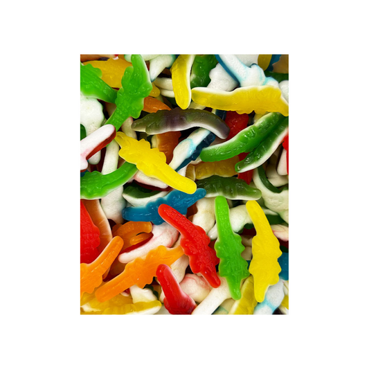 DULCEPLUS GEKLEURDE KROKODILLEN (100G)