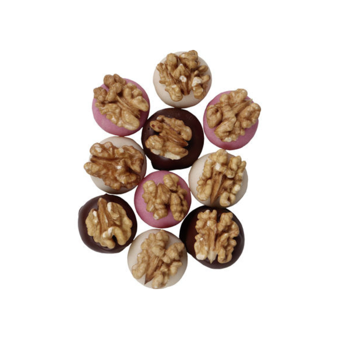 BOULES EN MASSEPAIN + CERNEAU DE NOIX (LOT DE 3)