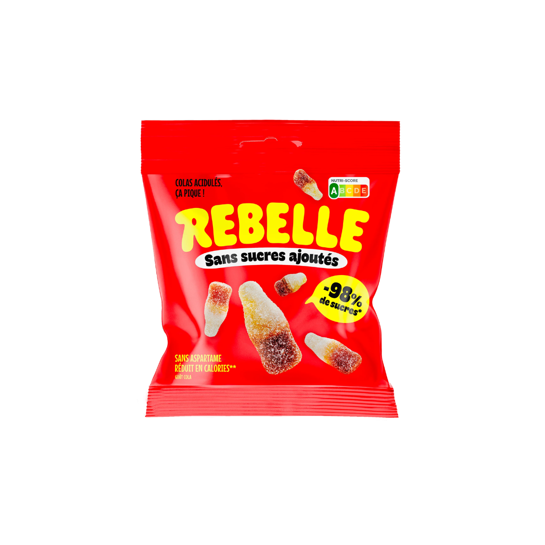 REBELLE BOUTEILLES COLA ACIDULÉES ET SANS SUCRE