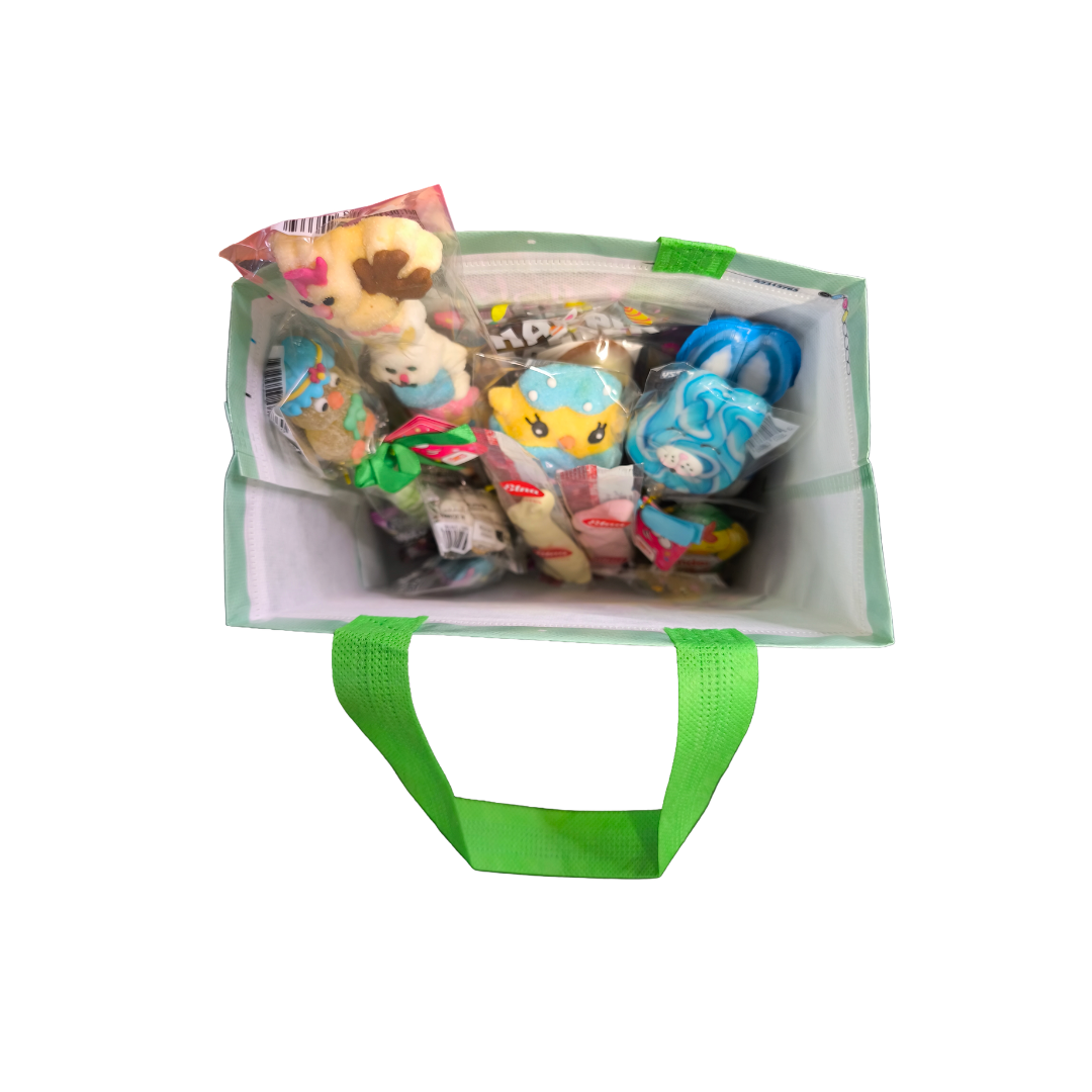 SAC DE PÂQUES REMPLI DE GOURMANDISES - PÂQUES