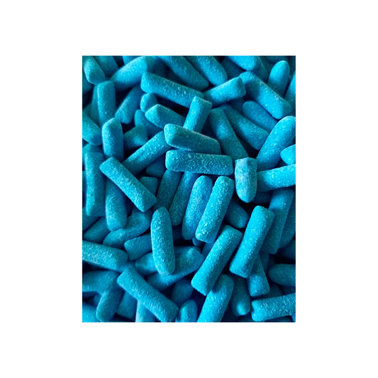 HITSCHIES ZURE BLAUWE FRAMBOZEN (100G)